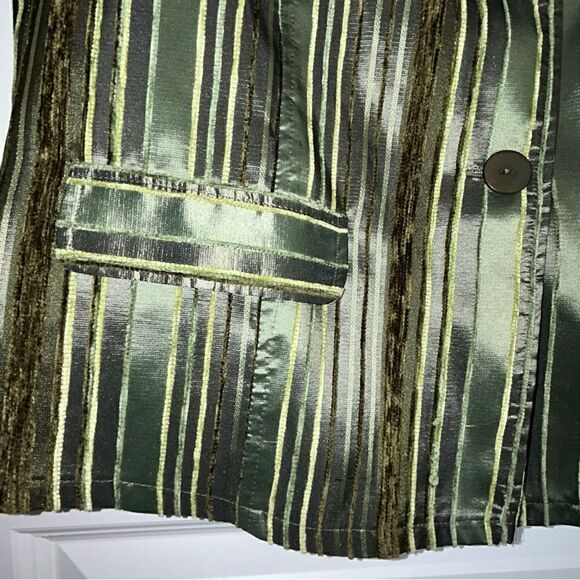 Canda C&A Button Front Ribbed Textured Blazer Jacket - Picture 3 of 6